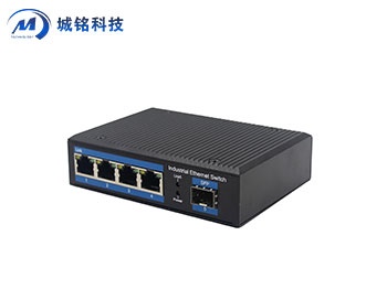 百兆1光4电工业级以太网交换机 CM14F-SFP 